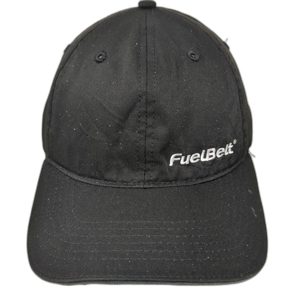 Headsweats Baseball Cap Black OSFM FuelBelt Logo Cocona Adjustable Running Hat